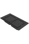 ELLECI KF012078BKSIL - Tároló edény kétrészes gourmet 366 fekete HPL kerettel ELLECI KF012078BKSIL - Tároló edény kétrészes gourmet 366 fekete HPL kerettel