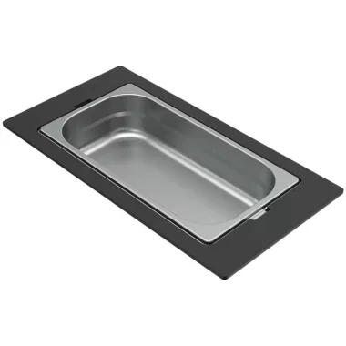 ELLECI KF021065IN - Tároló edény egyrészes gourmet 410 inox HPL kerettel