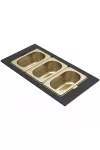 ELLECI KF023065GD - Tároló edény háromrészes gourmet 410 arany HPL kerettel ELLECI KF023065GD - Tároló edény háromrészes gourmet 410 arany HPL kerettel