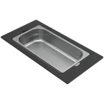   ELLECI KF041065IN - Tároló edény egyrészes gourmet 418 - Inox HPL kerettel