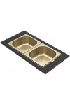 ELLECI KF042065GD - Tároló edény kétrészes gourmet 418 arany HPL kerettel