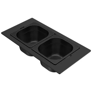 ELLECI KF042100BK - KF042100BK Gourmet szett 1/6 ZEN fekete - Kifutó termék!