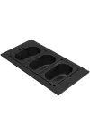 ELLECI KF043065BK - Tároló edény háromrészes gourmet 418 fekete HPL kerettel ELLECI KF043065BK - Tároló edény háromrészes gourmet 418 fekete HPL kerettel