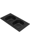 ELLECI KF052065BK - Tároló edény kétrészes gourmet 378 fekete HPL kerettel ELLECI KF052065BK - Tároló edény kétrészes gourmet 378 fekete HPL kerettel
