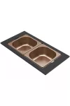 ELLECI KF052065BZ - Tároló edény kétrészes gourmet 378 bronz HPL kerettel