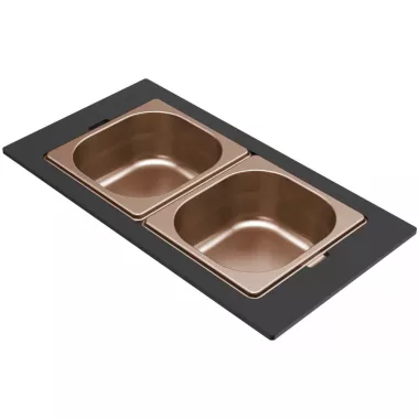 ELLECI KF052065BZ - Tároló edény kétrészes gourmet 378 bronz HPL kerettel ELLECI KF052065BZ - Tároló edény kétrészes gourmet 378 bronz HPL kerettel