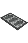 ELLECI KF053065IN - Tároló edény háromrészes gourmet 378 inox HPL kerettel ELLECI KF053065IN - Tároló edény háromrészes gourmet 378 inox HPL kerettel