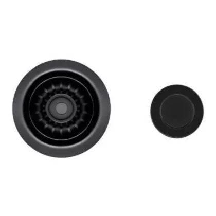   ELLECI KITASP-A-1VTELL-BK - STANDARD OPEN UP automata dugókiemelő egymedencés mosogatókhoz - fekete