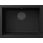   ELLECI LG210540BSOBKM - Mosogatótálca Time 105 UM G40 Nero fekete tartozékokkal munkalap alá szerelhető