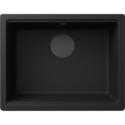   ELLECI LG210540BSOBKM - Mosogatótálca Time 105 UM G40 Nero fekete tartozékokkal munkalap alá szerelhető