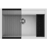   ELLECI LGB13068K2 - Mosogatótálca Best 130 Workstation Szett G68 Bianco - Kifutó termék!