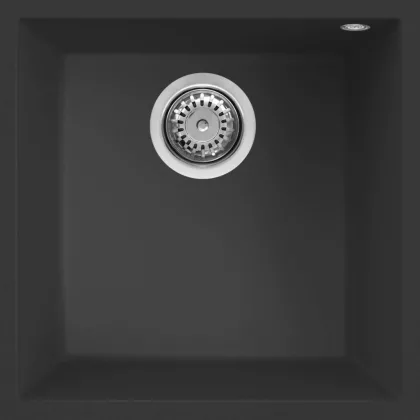   ELLECI LGQ10240BSO - Mosogatótálca Quadra 102 UM G40 Nero munkalap alá szerelhető