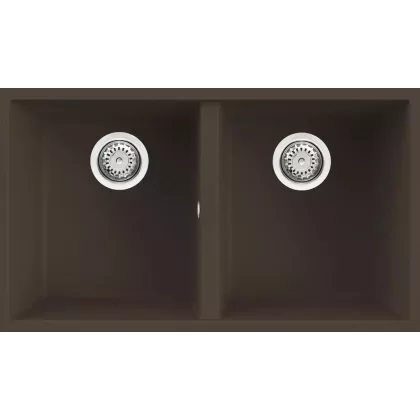   ELLECI LGQ35078BSO - Mosogatótálca Quadra 350 UM G78 Espresso munkalap alá szerelhető