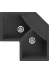 ELLECI LGUCOR40 - Mosogatótálca Unico CORNER sarok G40 Nero