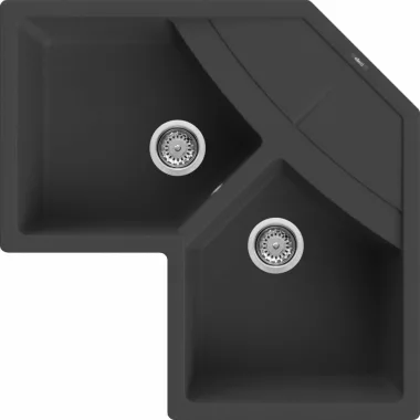 ELLECI LGUCOR40 - Mosogatótálca Unico CORNER sarok G40 Nero