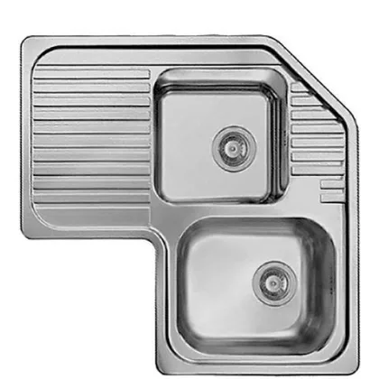   ELLECI LIKCORSACDX - Mosogatótálca Sky CORNER DX inox medence jobb oldalt