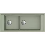   ELLECI LKM59082FIXCI - Mosogatótálca Mixology 590 K82 Sage inox tartozékokkal