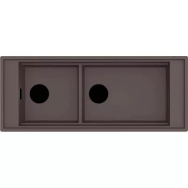 ELLECI LKM59087FBXCB - Mosogatótálca Mixology 590 K87 Cocoa fekete tartozékokkal