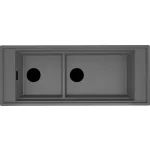   ELLECI LKM59099FBXCB - Mosogatótálca Mixology 590 K99 Concrete fekete tartozékokkal