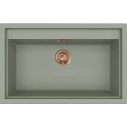   ELLECI LKS13082BRZ - Mosogatótálca Sintesi 130 K82 Sage bronz tartozékokkal