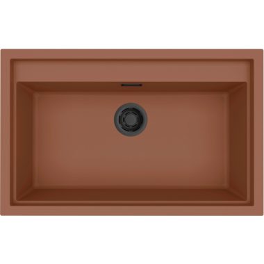 ELLECI LKS13083BKM - Mosogatótálca Sintesi 130 K83 Clay fekete tartozékokkal