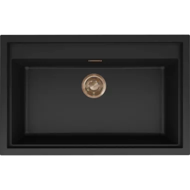 ELLECI LKS13086BRZ - Mosogatótálca Sintesi 130 K86 Black bronz tartozékokkal