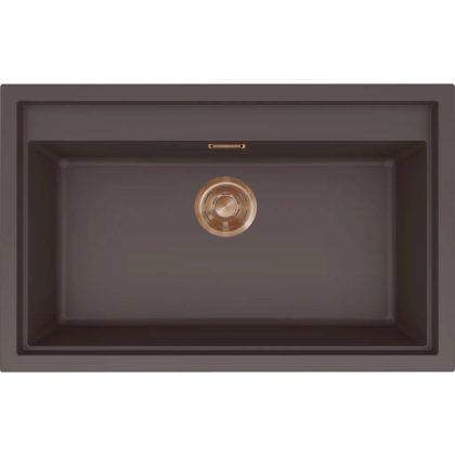   ELLECI LKS13087BRZ - Mosogatótálca Sintesi 130 K87 Cocoa bronz tartozékokkal