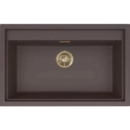 ELLECI LKS13087GLD - Mosogatótálca Sintesi 130 K87 Cocoa arany tartozékokkal