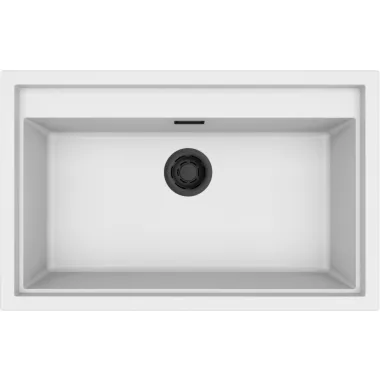 ELLECI LKS13096BKM - Mosogatótálca Sintesi 130 K96 White fekete tartozékokkal