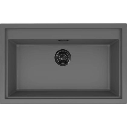   ELLECI LKS13099BKM - Mosogatótálca Sintesi 130 K99 Concrete fekete tartozékokkal