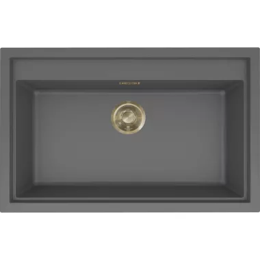 ELLECI LKS13099GLD - Mosogatótálca Sintesi 130 K99 Concrete arany tartozékokkal