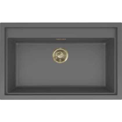   ELLECI LKS13099GLD - Mosogatótálca Sintesi 130 K99 Concrete arany tartozékokkal