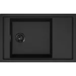   ELLECI LKS30586BKM - Mosogatótálca Sintesi 305 K86 Black fekete tartozékokkal