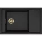 ELLECI LKS30586GLD - Mosogatótálca Sintesi 305 K86 Black arany tartozékokkal