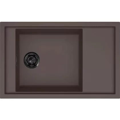   ELLECI LKS30587BKM - Mosogatótálca Sintesi 305 K87 Cocoa fekete tartozékokkal