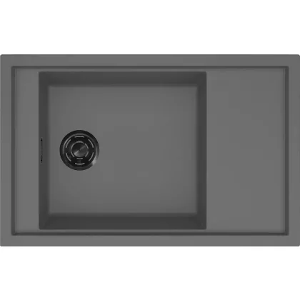   ELLECI LKS30599BKM - Mosogatótálca Sintesi 305 K99 Concrete fekete tartozékokkal