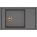 ELLECI LKS30599BRZ - Mosogatótálca Sintesi 305 K99 Concrete bronz tartozékokkal