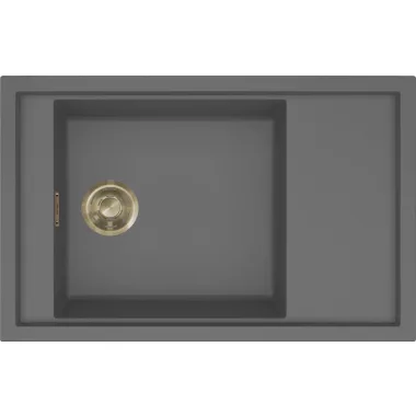 ELLECI LKS30599GLD - Mosogatótálca Sintesi 305 K99 Concrete arany tartozékokkal