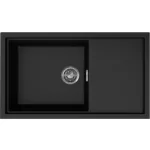   ELLECI LKS41086 - Mosogatótálca Sintesi 410 K86 Black inox tartozékokkal