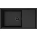   ELLECI LKS41086BKM - Mosogatótálca Sintesi 410 K86 Black fekete tartozékokkal
