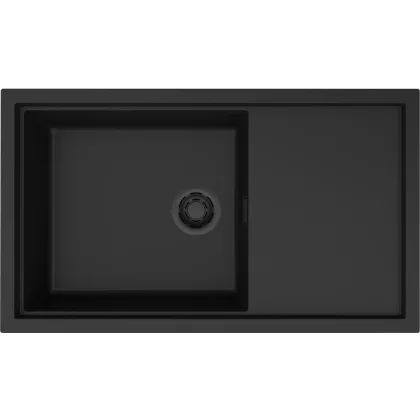   ELLECI LKS41086BKM - Mosogatótálca Sintesi 410 K86 Black fekete tartozékokkal