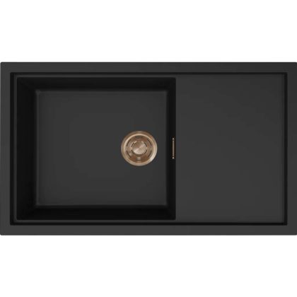   ELLECI LKS41086BRZ - Mosogatótálca Sintesi 410 K86 fekete Bronz tartozékokkal