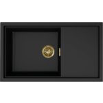 ELLECI LKS41086GLD - Mosogatótálca Sintesi 410 K86 Black arany tartozékokkal