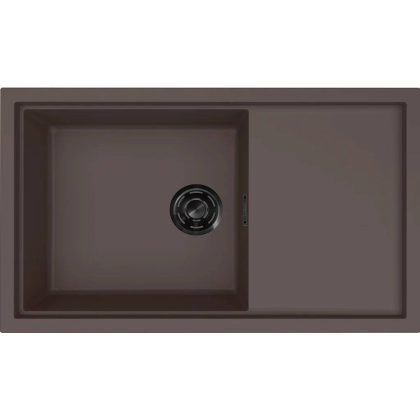   ELLECI LKS41087BKM - Mosogatótálca Sintesi 410 K87 Cocoa fekete tartozékokkal