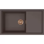   ELLECI LKS41087BRZ - Mosogatótálca Sintesi 410 K87 Cocoa bronz tartozékokkal