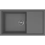 ELLECI LKS41099 - Mosogatótálca Sintesi 410 K99 Concrete inox tartozékokkal