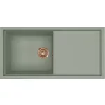   ELLECI LKS48082BRZ - Mosogatótálca Sintesi 480 K82 Sage bronz tartozékokkal