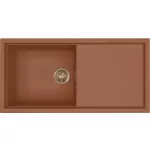   ELLECI LKS48083BRZ - Mosogatótálca Sintesi 480 K83 Clay bronz tartozékokkal