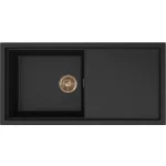   ELLECI LKS48086BRZ - Mosogatótálca Sintesi 480 K86 Black bronz tartozékokkal