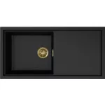   ELLECI LKS48086GLD - Mosogatótálca Sintesi 480 K86 Black arany tartozékokkal